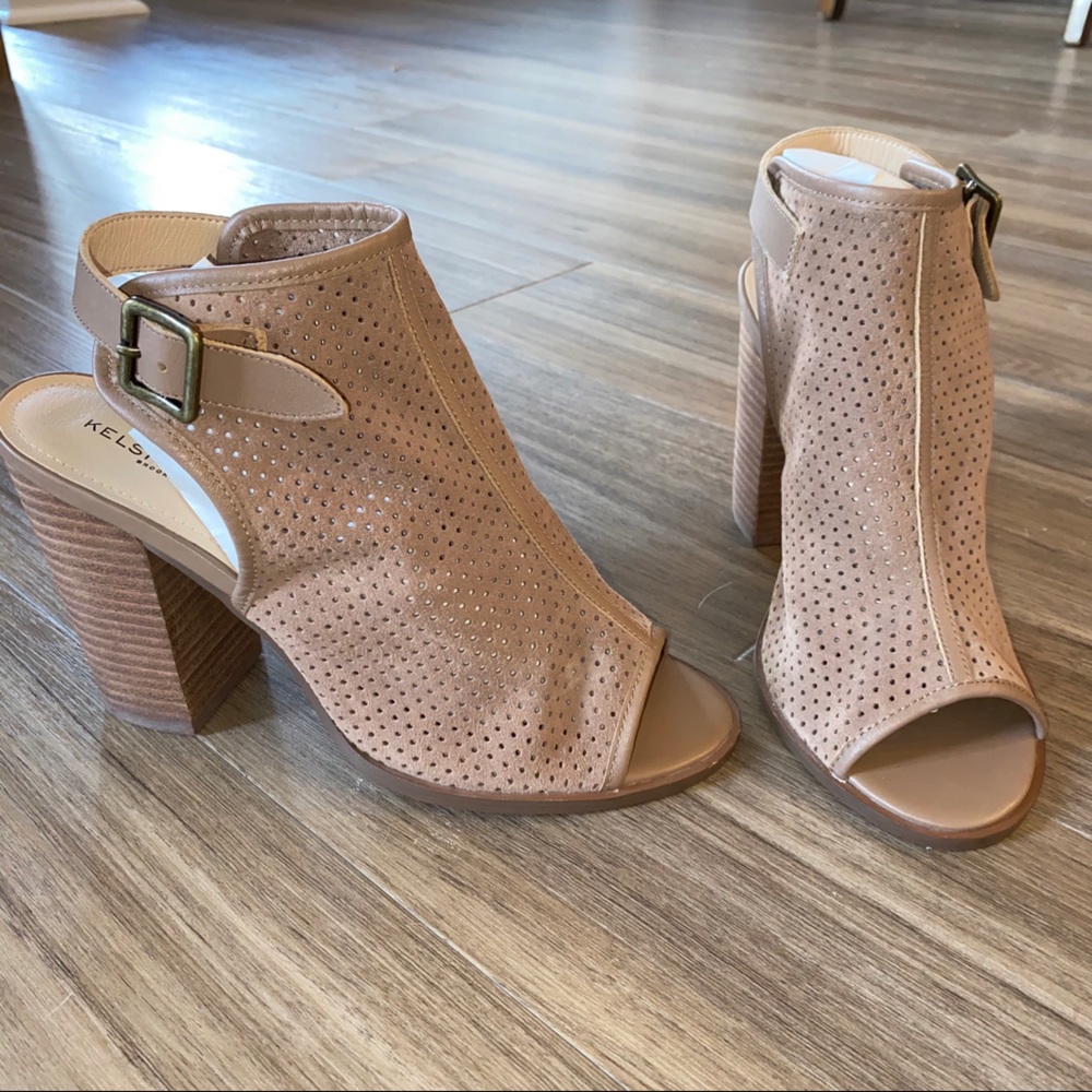 Kelsi Dagger Brooklyn Perforated Suede Bootie